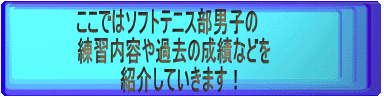 �����ł̓\�t�g�e�j�X���j�q��
���K���e��ߋ��̐��тȂǂ�
�@�@�@�@�Љ�Ă����܂��I�@�@�@�@�@�@
